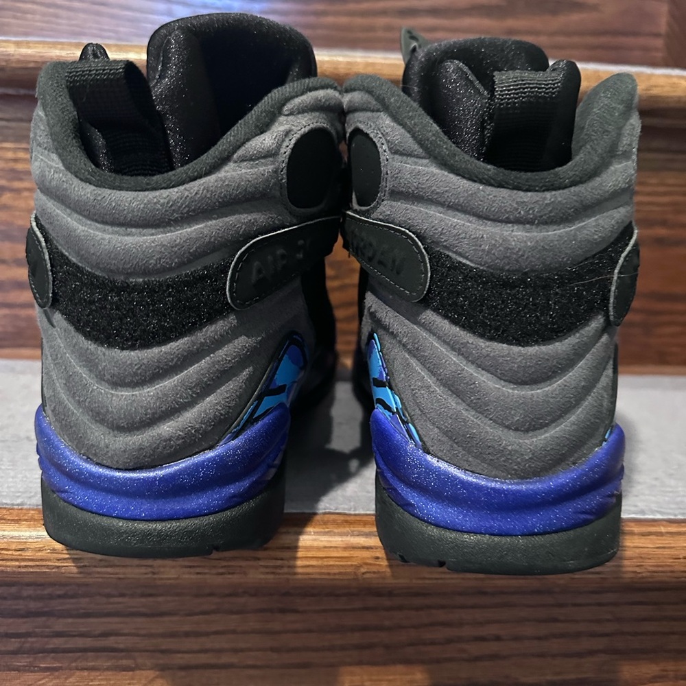 Black and Blue Sneakers with Logo - Picture 4 of 6